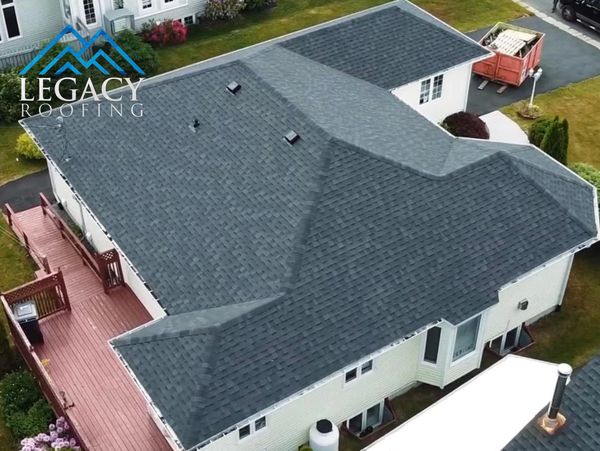 drone photo of roofing in Mount Pearl