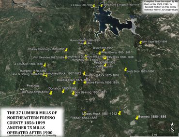 The lumber mills from the 1860's to 1899