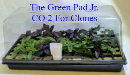 The Green Pad Jr. CO2  Generator for Clone Domes