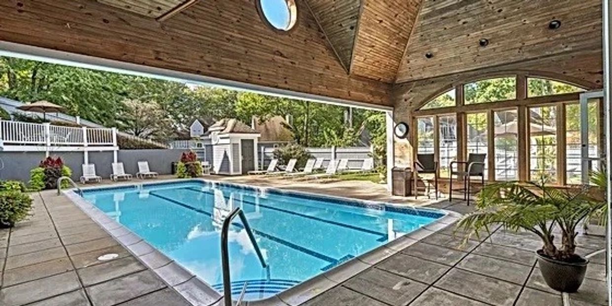 Pool on the grounds of the Norwich Inn and Spa