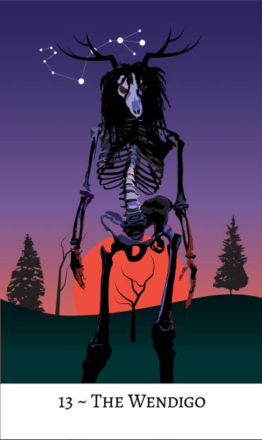 The Wendigo card by Davezilla. ©2024 Weiser Books. All rights reserved.