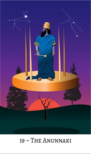 The Anunnaki card by Davezilla. ©2024 Weiser Books. All rights reserved.