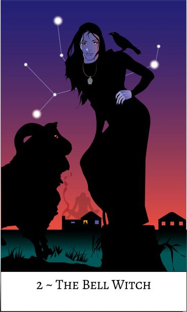 The Bell Witch card featuring Kristen Amanda from Paranorm Girl Podcast, by Davezilla. ©2024 Weiser