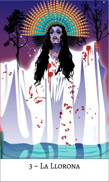 The La Llorona card by Davezilla. ©2024 Weiser Books. All rights reserved.