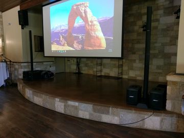 Bose Speaker Systems setup for a Meeting