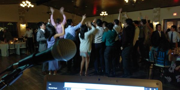 People dancing at a wedding