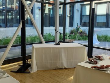 Bose Speaker Systems setup at a wedding venue