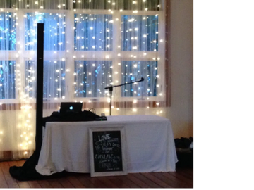 Bose Speaker System setup at a wedding venue
