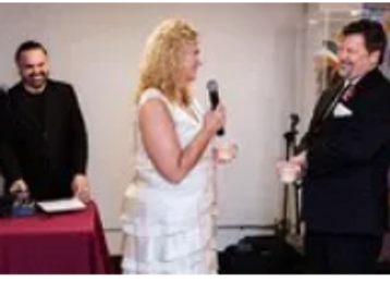 MC with Bride and Groom