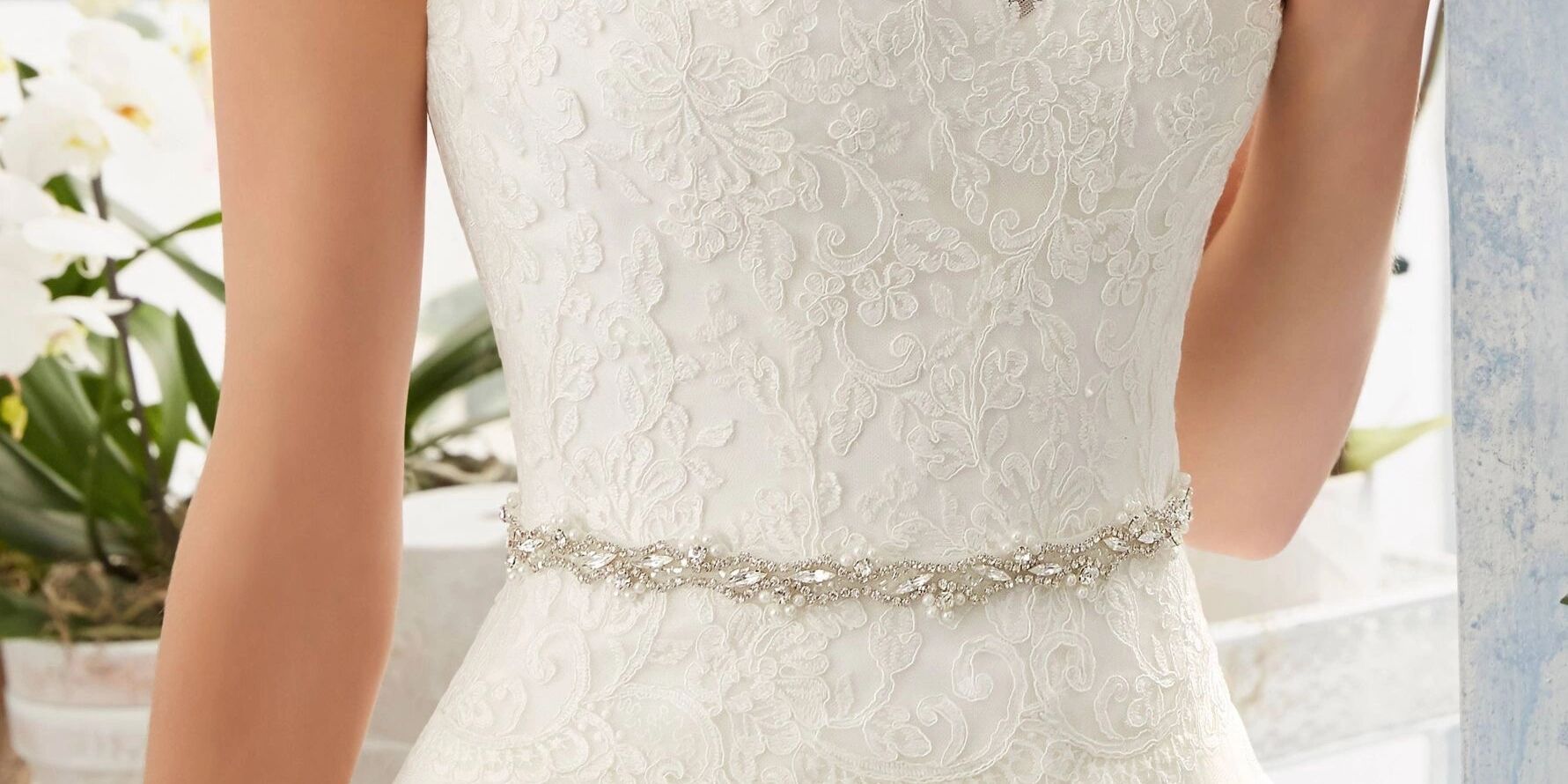 A Real Beauty Beaded Net Belt Morilee Bridal