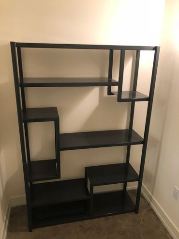 black shelf/book case 