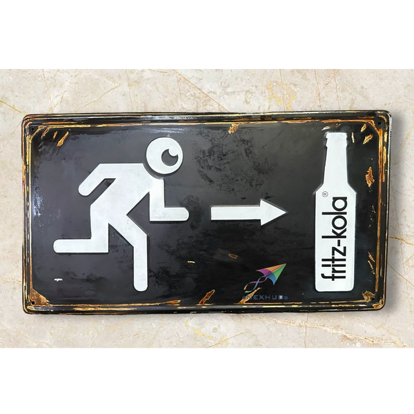 Tin embossed signs