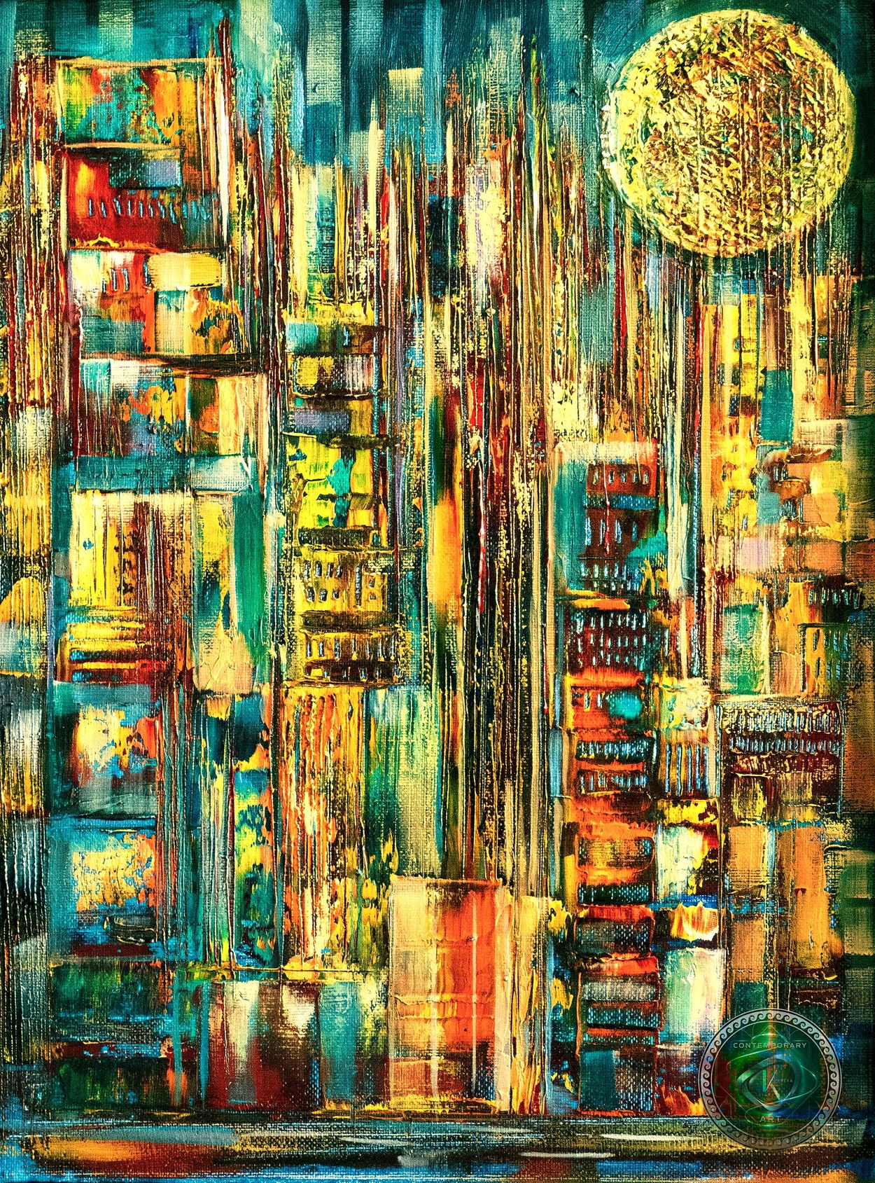 Vyara Kaneva-VK Contemporary ART: 5G, 2023. Oil on Canvas.