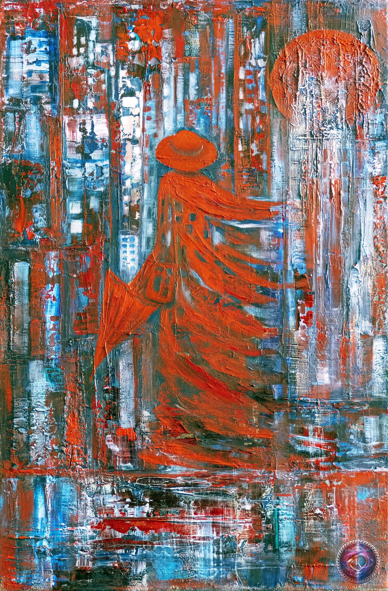 Vyara Kaneva-VK Contemporary ART: Autoportrait, 2023. Oil on Canvas.