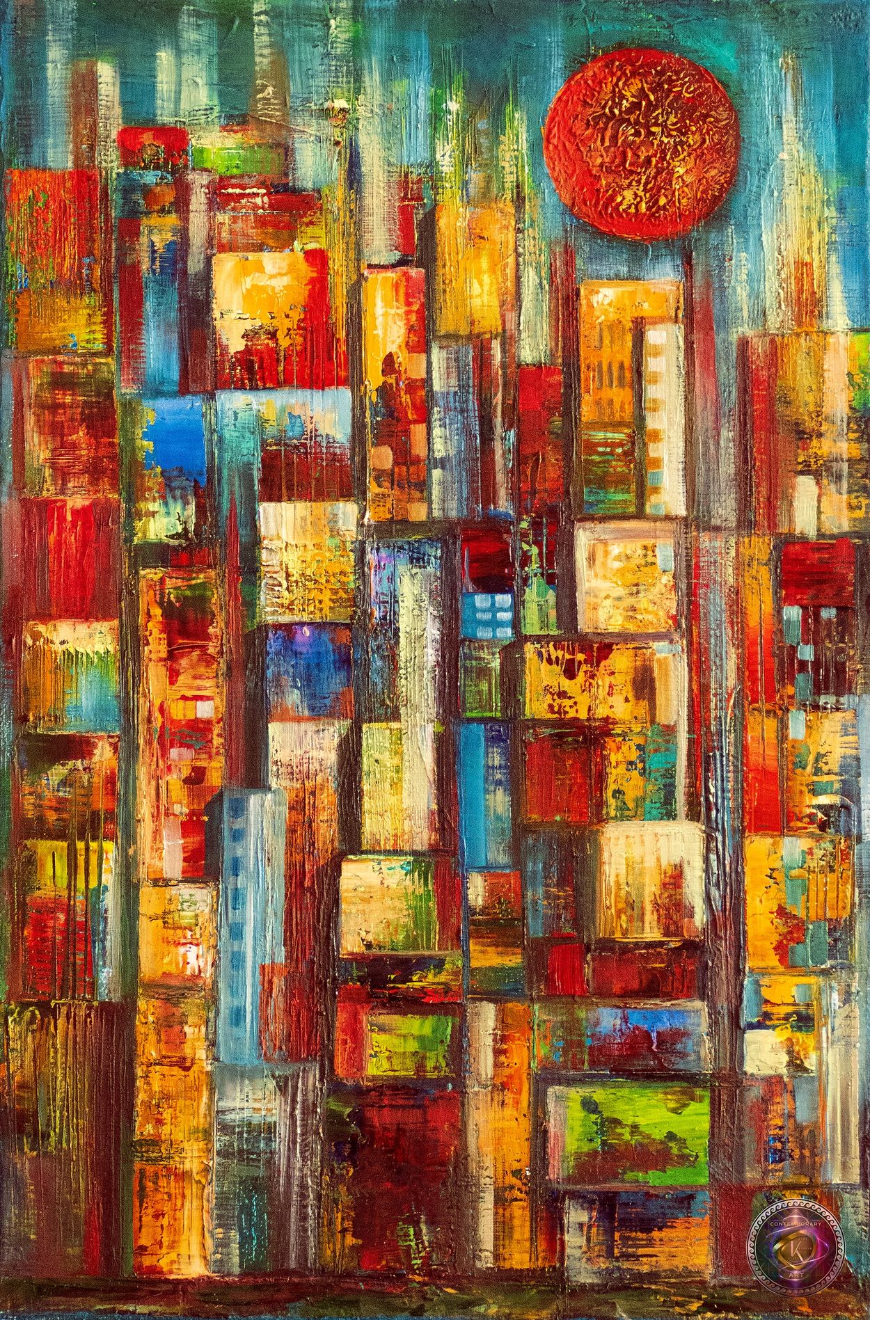 Vyara Kaneva-VK Contemporary ART: The Summer Quarter, 2023. Oil on Canvas.