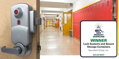 SAFEBOLT™ emergency classroom barricade lock, existing cylindrical levers, school lockdown hardware