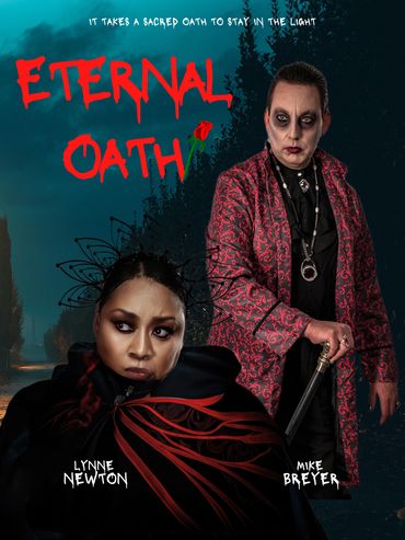 Mike Breyer stars as Brasheer and Lynne Newton as Siccumpt in the feature film Eternal Oath