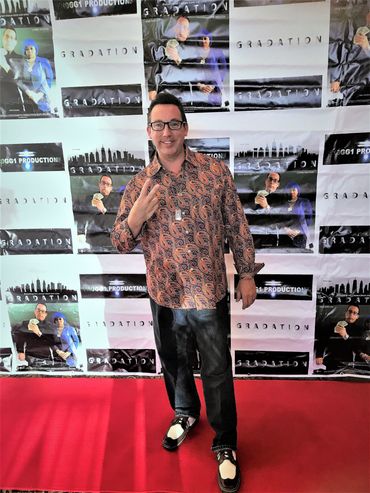 Mike Breyer at the premiere of his feature film Gradation in Palm Springs