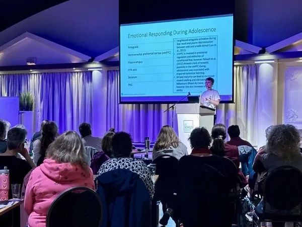 Daniel presenting at a conference