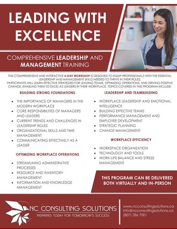 Leading With Excellence - Indigenous First Nations Program Workshop