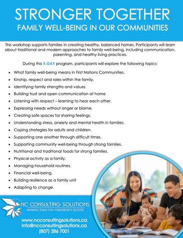 Stronger Together Program - Family Well-Being Program