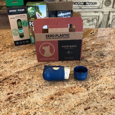 Lucky Dog; Dog Poop Bags; White; Compostable; EN 13432