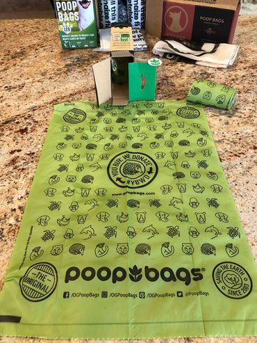 Original Poop Bags; Green; Compostable; OK compost HOME