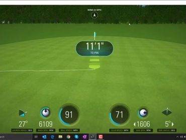 Golf Simulator Practice Screen