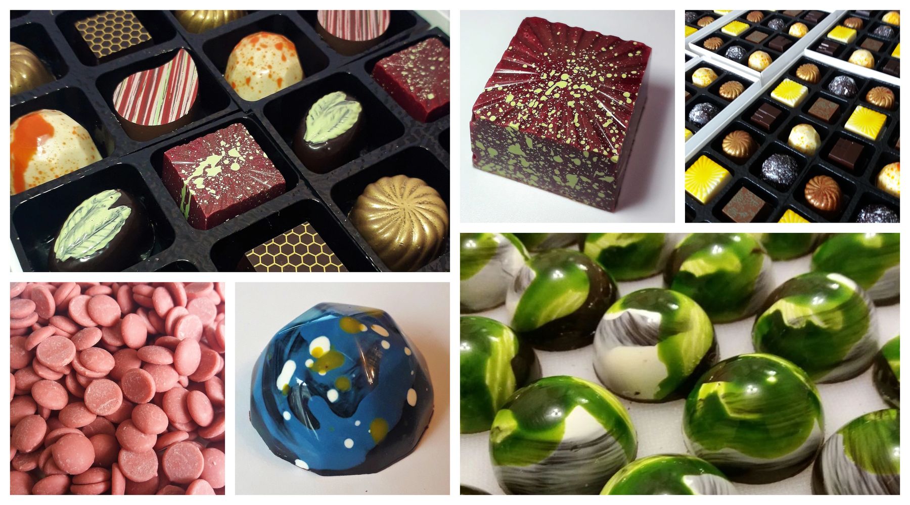 A selection of our handmade artisan chocolates and truffles