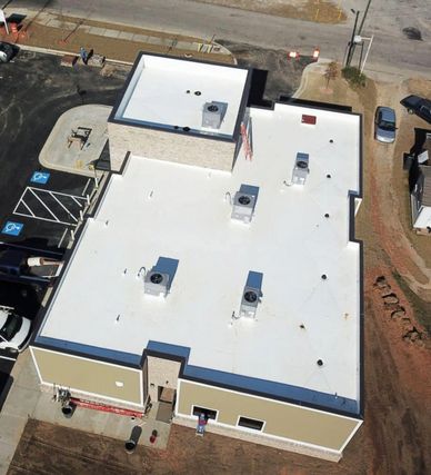 A commercial roof replacement in Savannah Georgia by Pro Roof Group