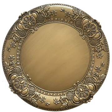 Gold Baroque Charger plate