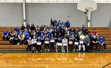 Pictures of winners, crowd, KofC helpers, and  next contest