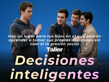 Jóvenes participando en un taller de decisiones inteligentes.