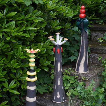 Free-standing, Ceramic Sculpture, Ceramic Garden Sculpture, Dorset Artist, Stoneware