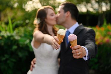 Wedding photo with Ice Cream