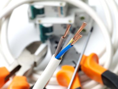 Unplugged electric wires.