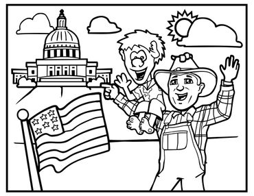 Rusty Pliers at the U.S. Capital Coloring Page.