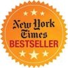 New York Times Bestseller badge with stars on an orange background.