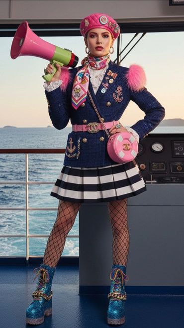 Betsy Johnson X Coco Chanel Workwear Ferry Captain