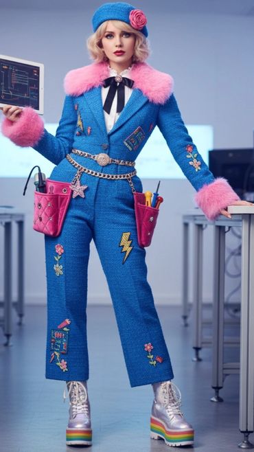 Betsy Johnson X Coco Chanel Workwear Electronic Technician