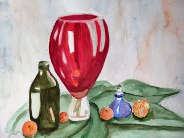Watercolour still life - Adult Art lessons