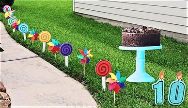 Happy Birthday Yard Display