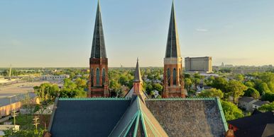SteepleChase photography of Saint Anne de Detroit Catholic Church.