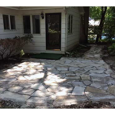 Completed patio