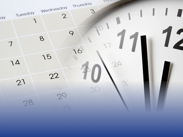 Recommended schedule