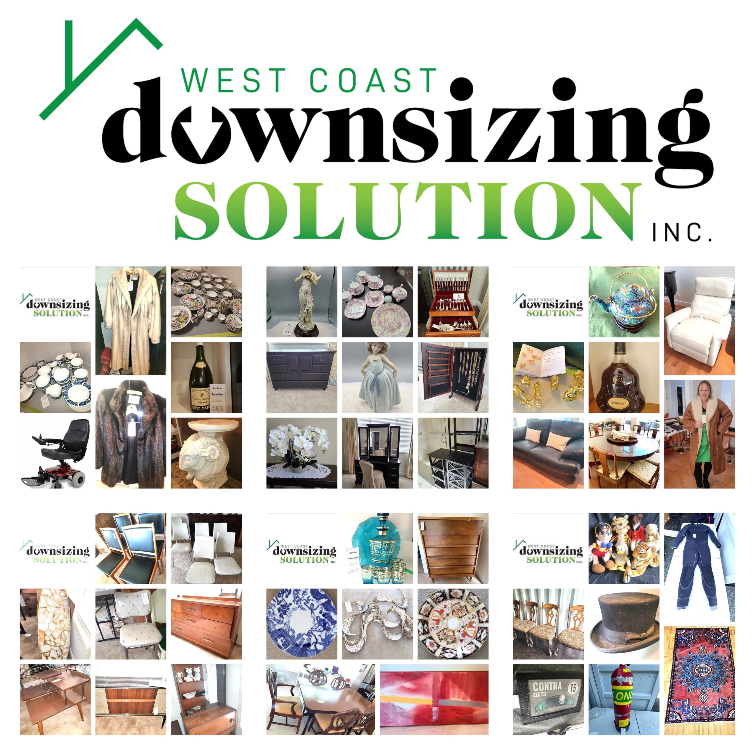 Selling the contents of the home on our online auctions.