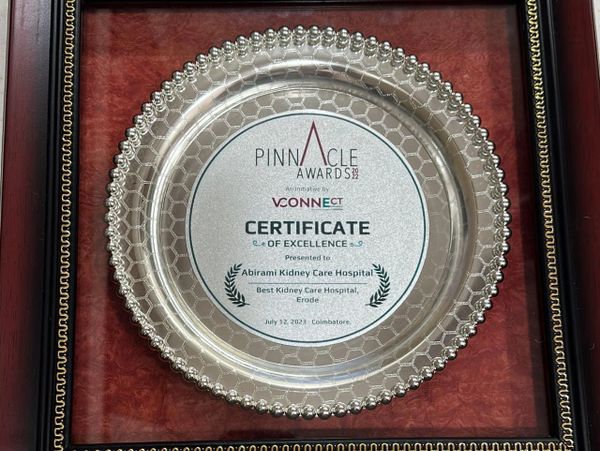 Abirami Kidney Care Hospital Awards