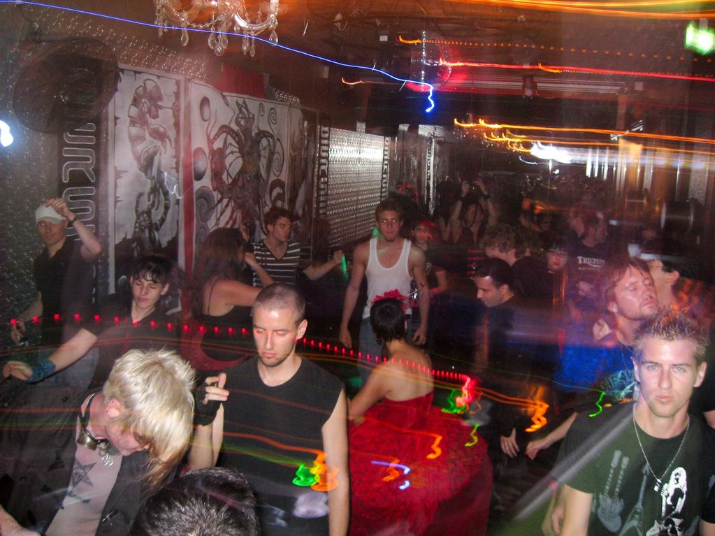 goths dancing in the club