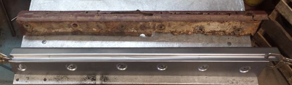 1930's Upper Sill and Outer Rocker created from rusty original.