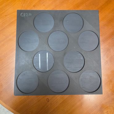 Fixture to make personalized coasters